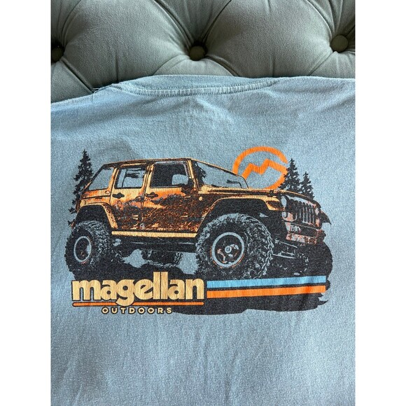 Magellan Outdoors Mens JEEP Tshirt Size XL Extra Large Blue - Picture 1 of 5